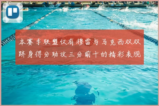 本赛季联盟仅有穆雷与马克西双双跻身得分助攻三分前十的精彩表现
