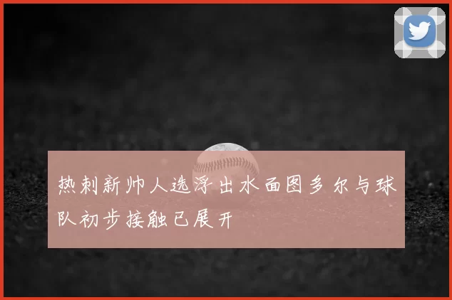 热刺新帅人选浮出水面图多尔与球队初步接触已展开